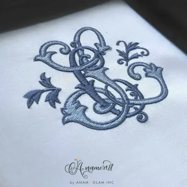 C and L Embroidery Monogram