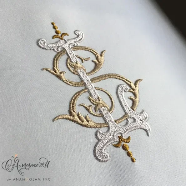 Interlocking L and S, LS SL Embroidery Monogram