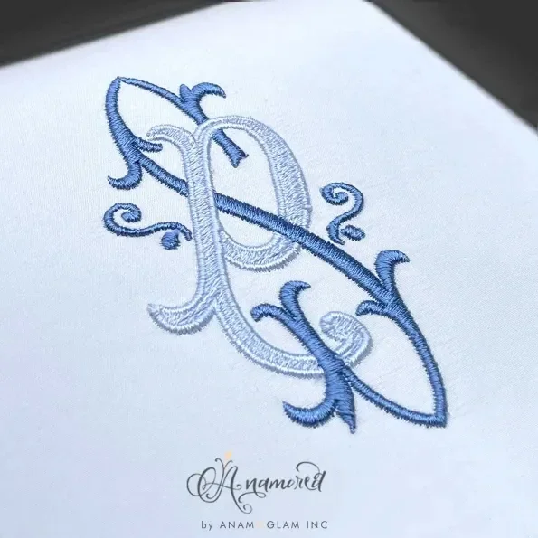 S and P, SP PS Embroidery Monogram 2