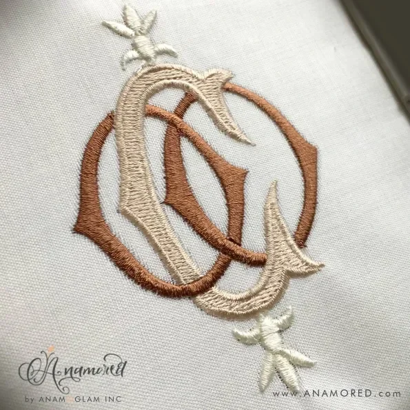 O and C, OCO Embroidery Monogram