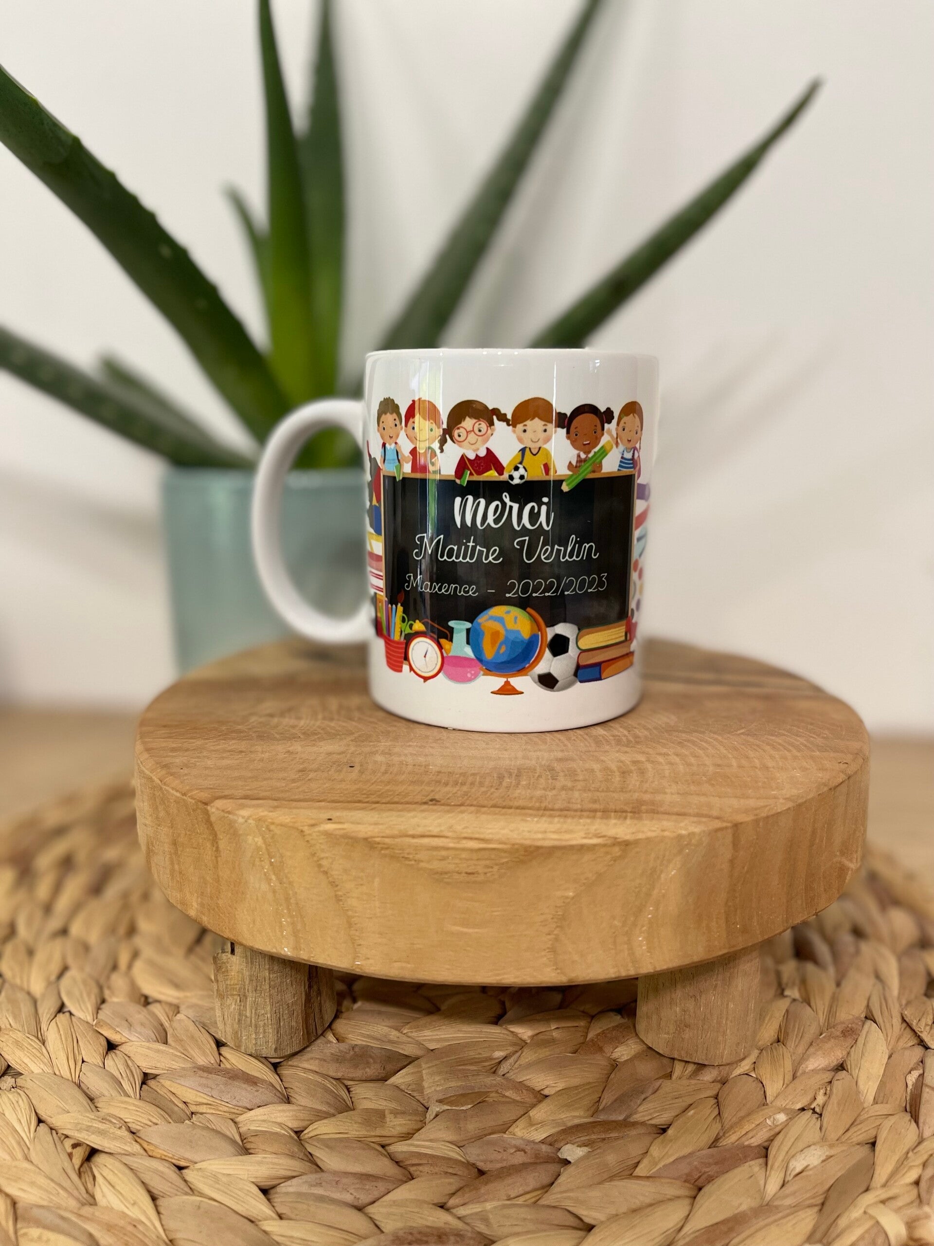 Tasse Personnalisable Prénom – 1ère Classe, Cadeau école Enfant – Céramique