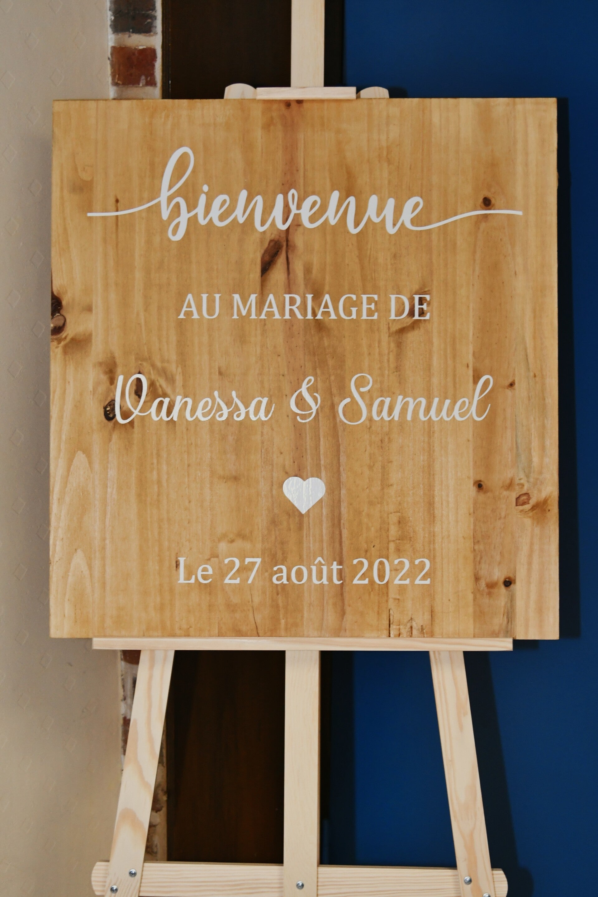 Stickers panneau de bienvenue