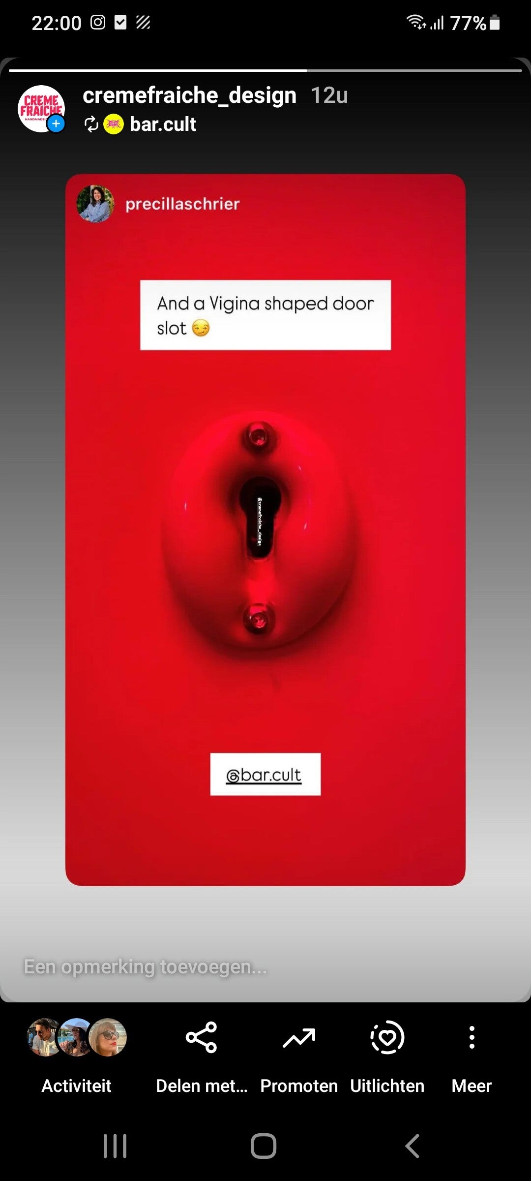 bar cult Rotterdam neon light toilet 