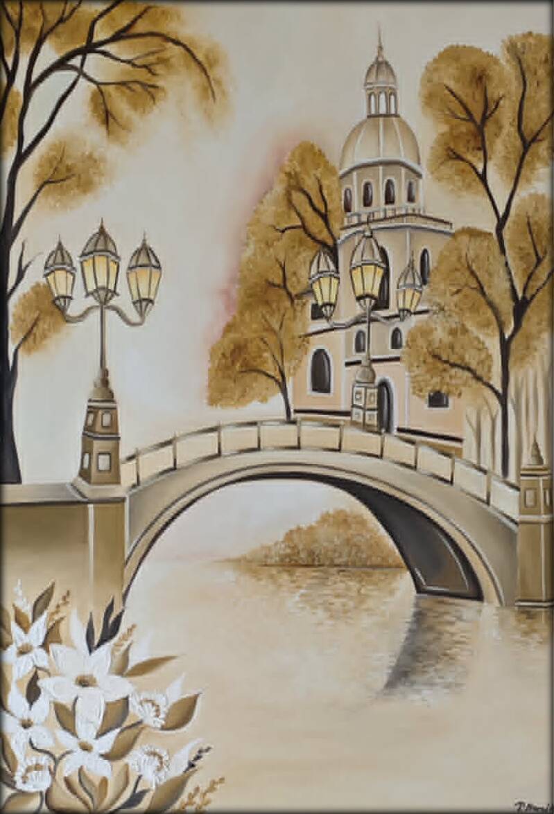Obraz olejny " Nic pomiędzy "  70x100