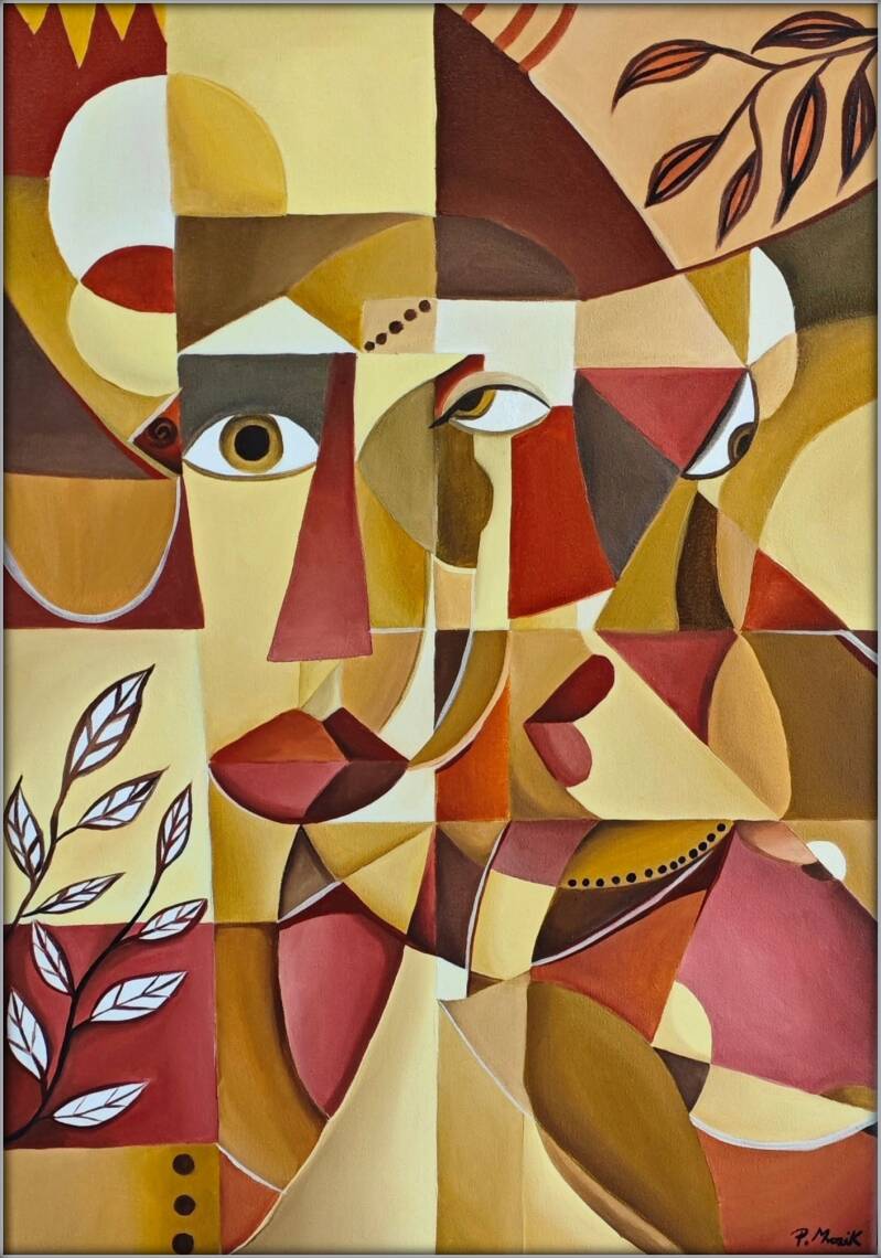 Obraz olejny 2026 "Obserwator "  70x50