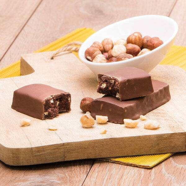Reep chocolade hazelnoot crunch