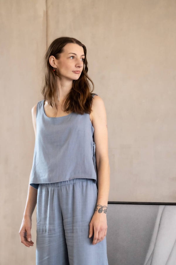 The cornflower two piece suit