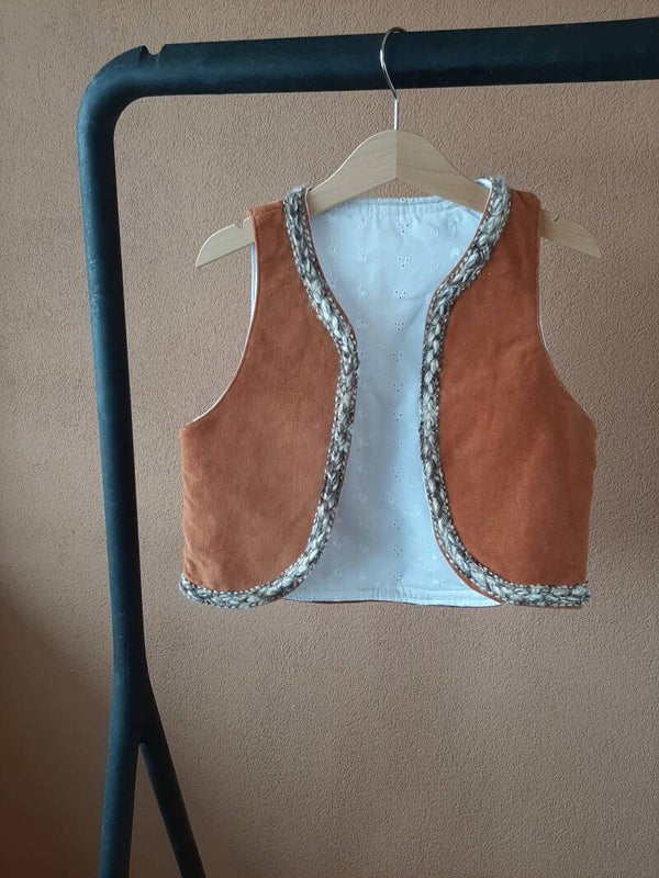 Velour gilet sample maat 104/110