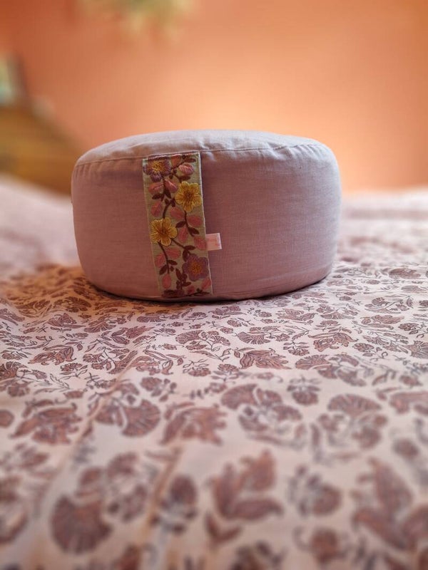 Meditatie kussen Zeya linnen