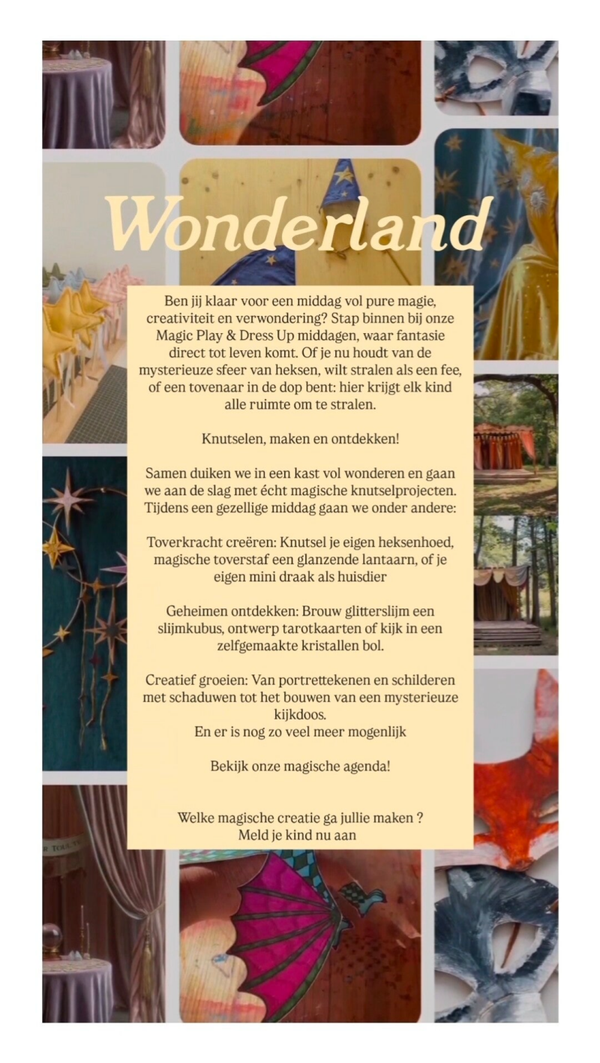Wonderland knutselmidagen
