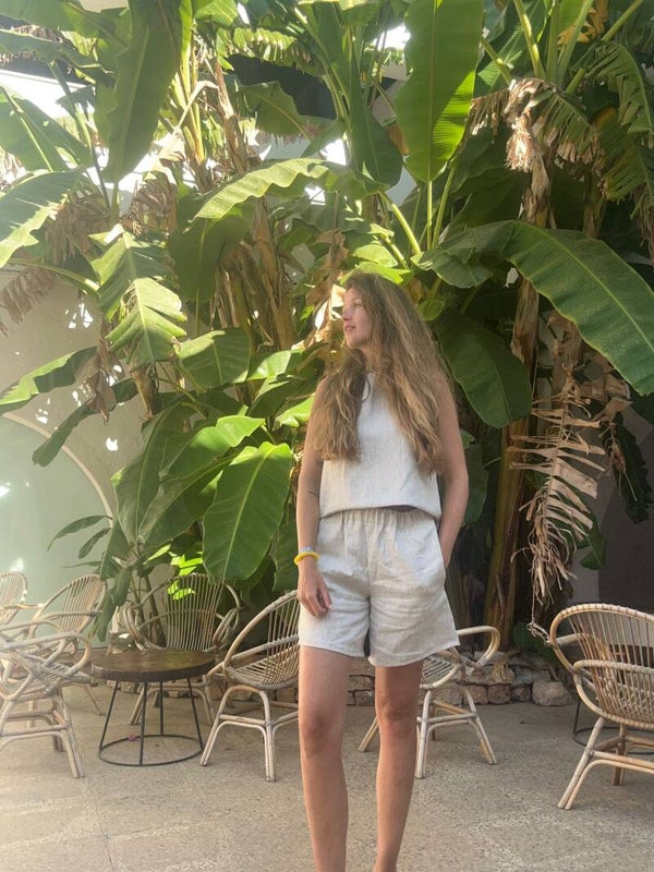 The jasmine bow suit