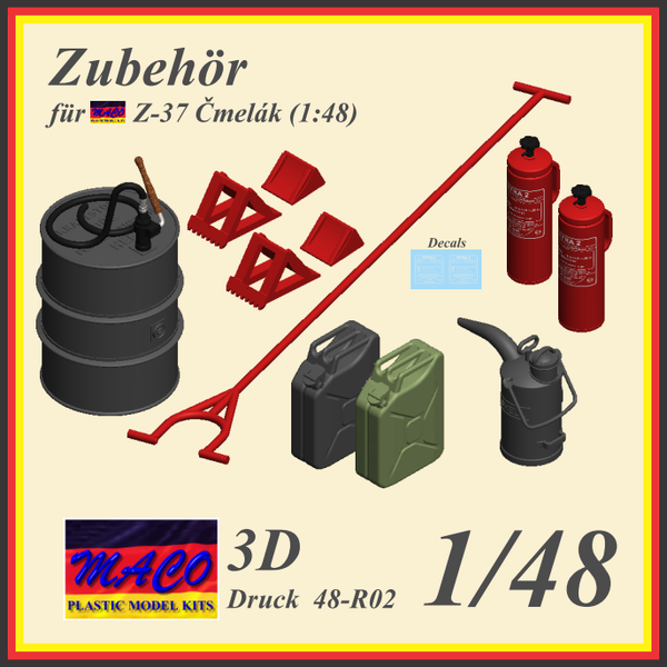 Zubehör / Accessories / Příslušenství pro Z-37 / Z-37A Čmelák (1/48)