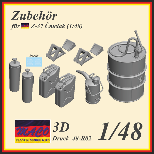 Zubehör / Accessories / Příslušenství pro Z-37 / Z-37A Čmelák (1/48)