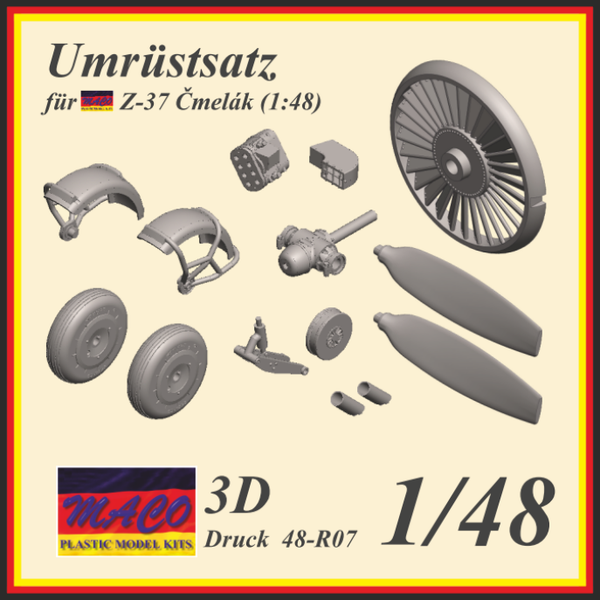 Umrüstsatz / Conversion kit / Konverzní sada Z-37 / Z-37A Čmelák (1/48)
