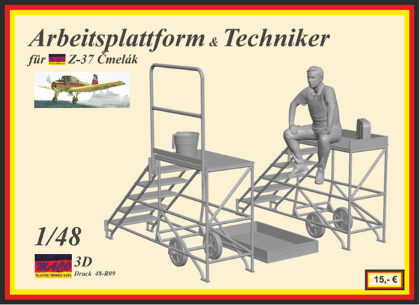 Arbeitsplattform & Techniker / Work platform / Pracovní plošina Z-37 / Z-37A Čmelák (1/48)