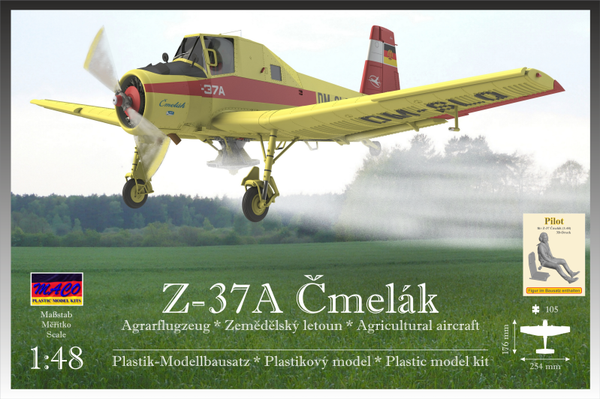 Z-37 / Z-37A Čmelák 1/48 & Pilot (3D-Druck)