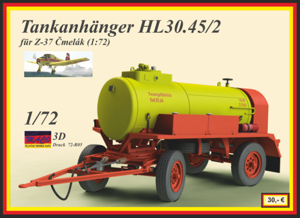 Tankanhänger HL30.45/2 für Z-37 / Z-37A Čmelák (1/72)