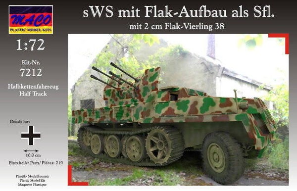 sWS mit Flak-Ausbau als Sfl. mit 2cm Flakvierling 38 (1/72)