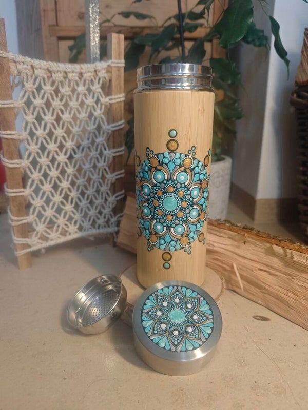 Thermosflasche Türkis