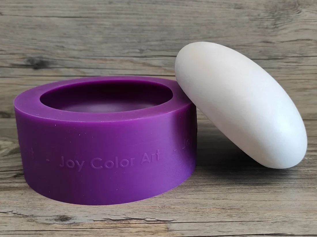 JOY COLOR ART Silikongießform Stein 10 cm