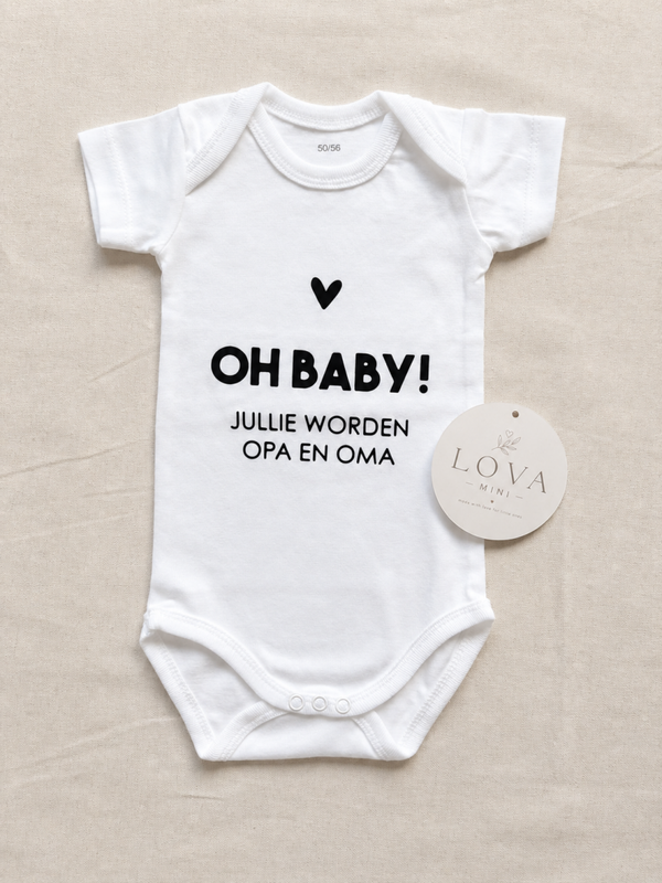 Babyromper – Oh Baby! Jullie worden opa en oma