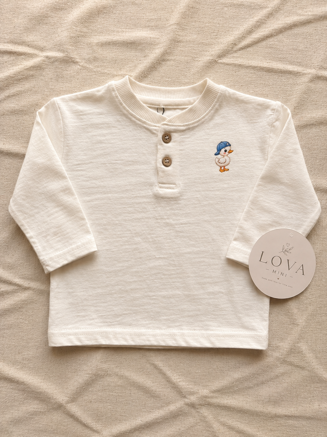 Longsleeve – Little Duck | Crème