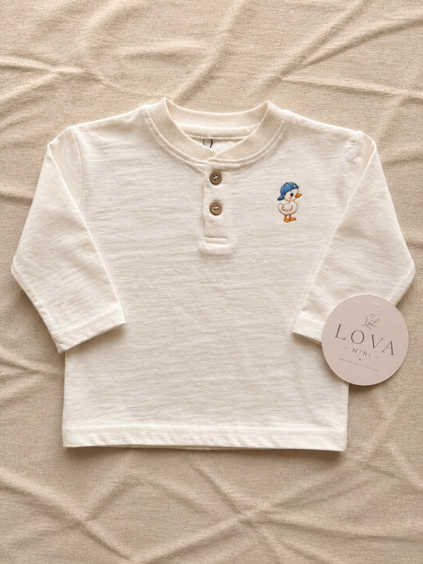 Longsleeve – Little Duck | Crème