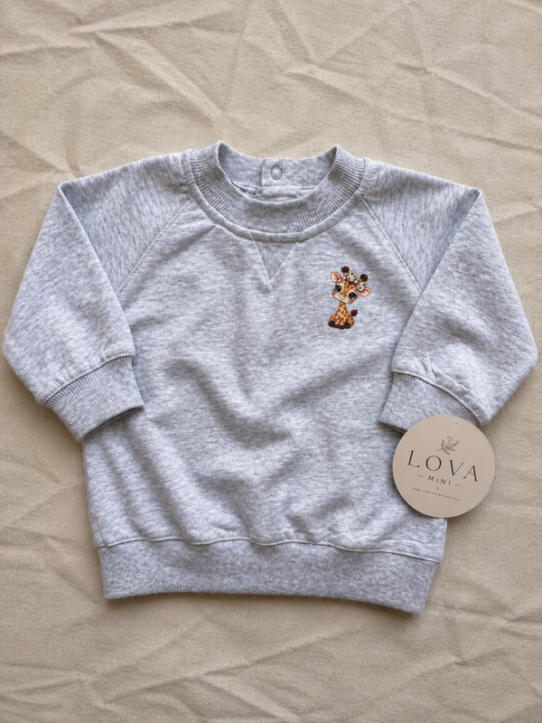 Babytrui – Little Giraffe grijs