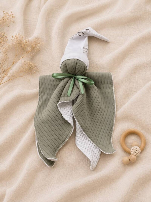 Handgemaakte Knuffeldoek Safari Groen