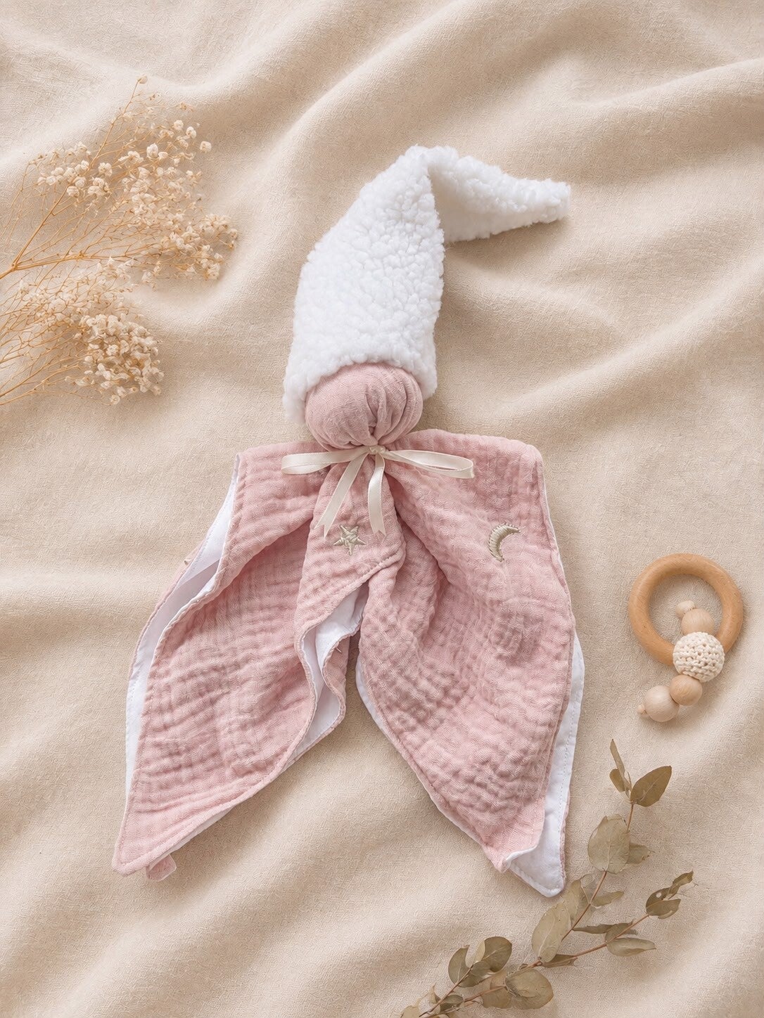 Handgemaakte Knuffeldoek Roze Droom