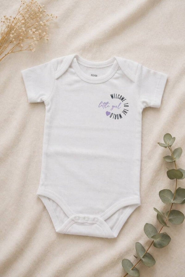 Romper "Welcome Little Boy & Little Girl"