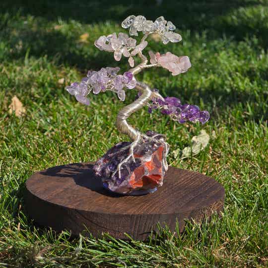 Edelsteenboompje gouden driehoek