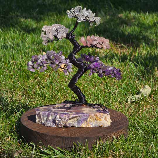 Gouden driehoek edelsteenboompje