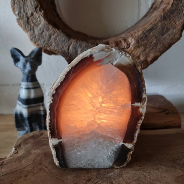 Agaat theelichthouder