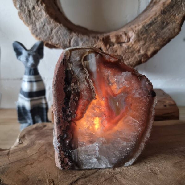 Agaat theelichthouder