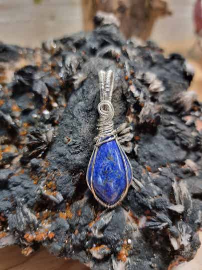 Lapis lazuli hanger