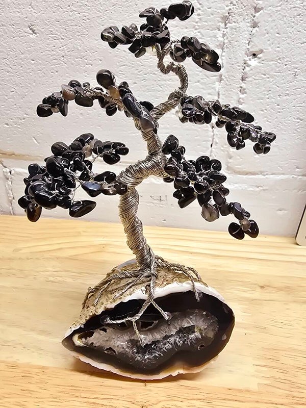 Edelsteenboom zwart agaat