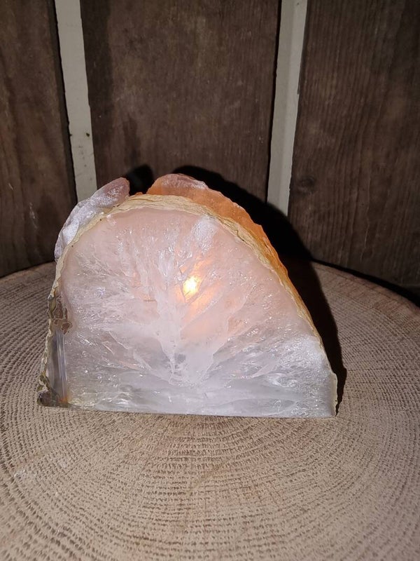 Agaat windlicht naturel