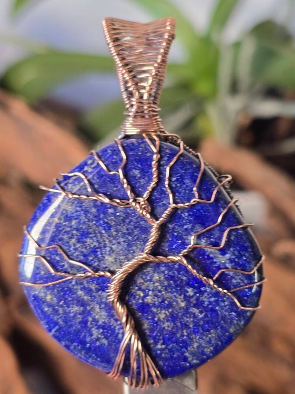 Hanger lapis lazuli tree of life