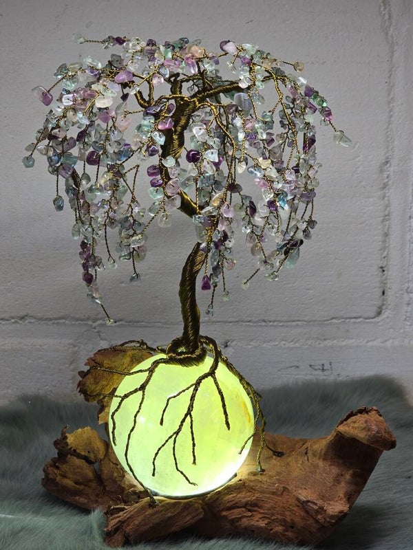 Edelsteenboom regenboog fluoriet