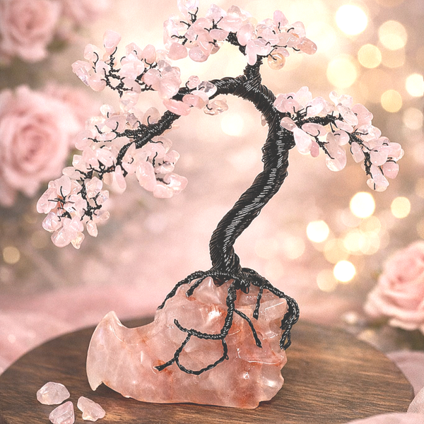 Edelsteenboompje rozenkwarts