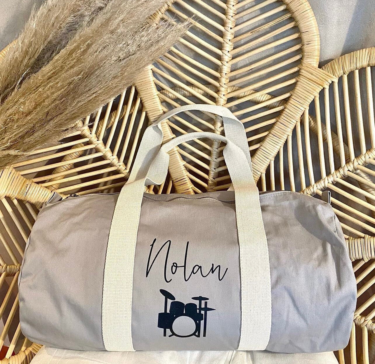 Sac polochon prénom personnalisé