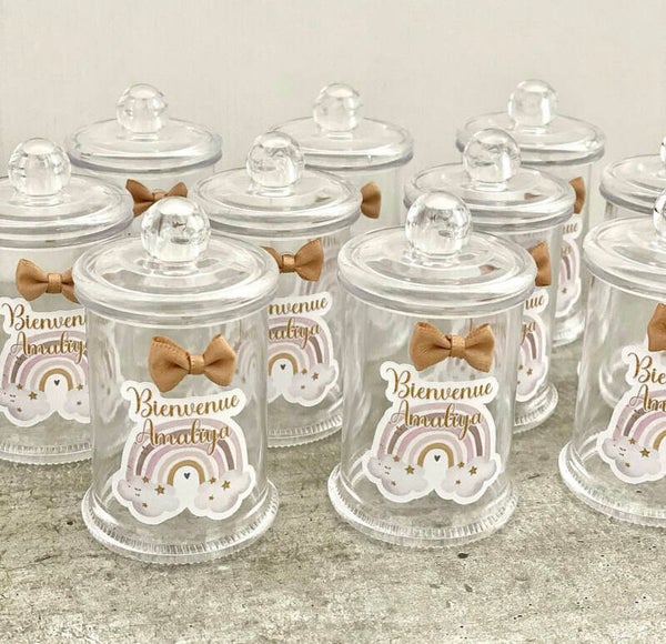 Contenant à dragée style bonbonnière personnalisée