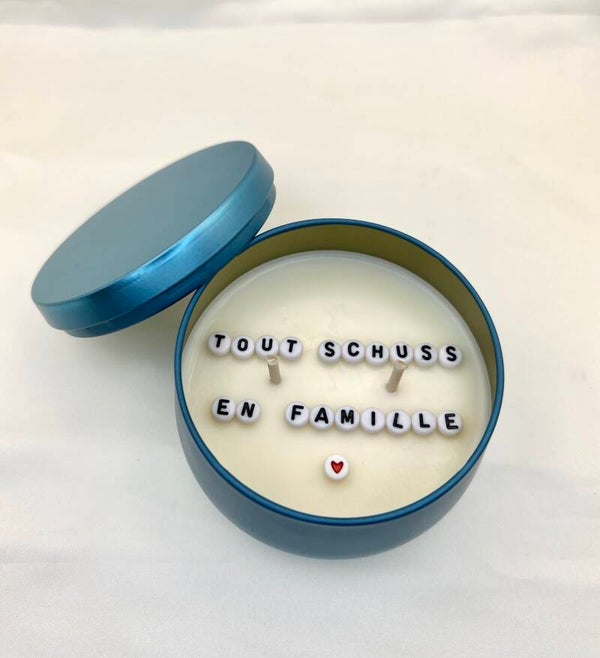 Bougie message personnalisée