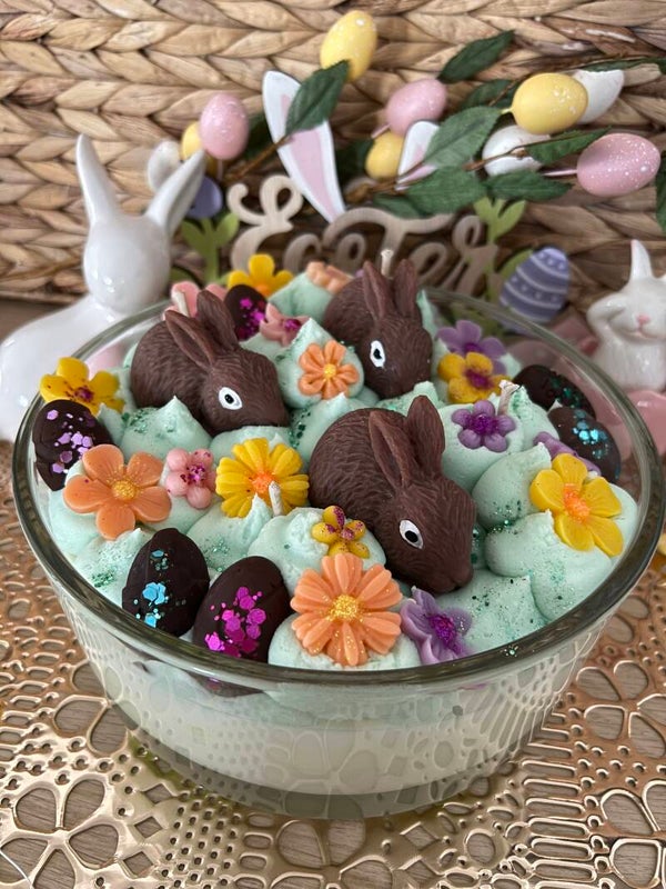 Bougie centre de table de Pâques