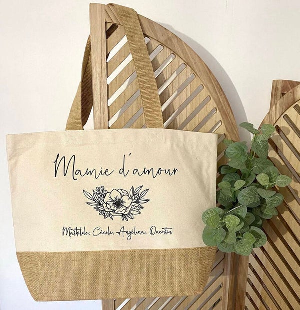 Sac modèle fleurs personnalisé