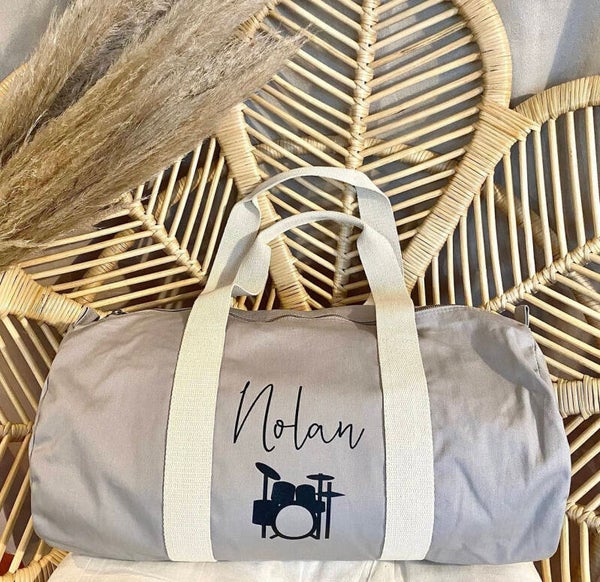 Sac polochon prénom personnalisé