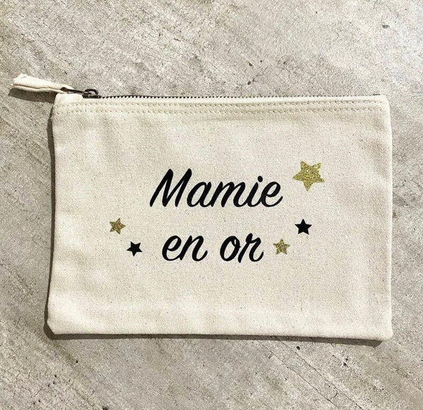Trousse "en or" personnalisée