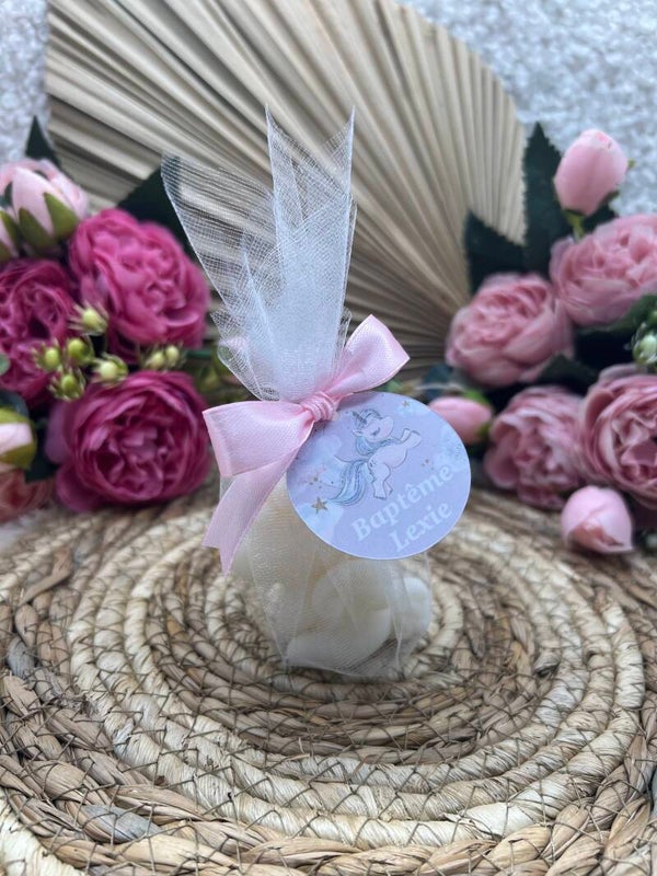 Mini bougie licorne personnalisée