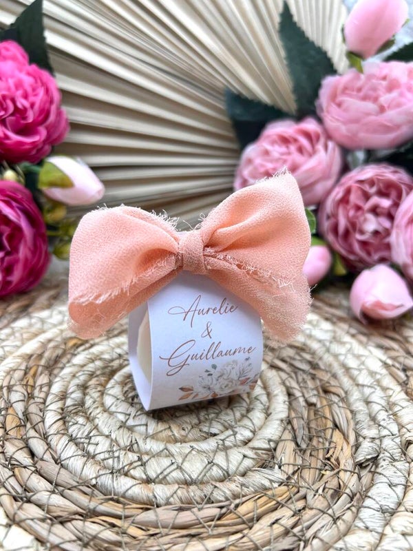 Mini bougie pivoine personnalisée